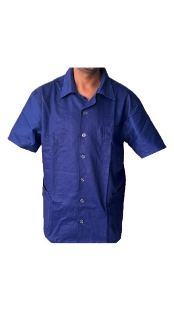 Farda Camisa em Brim Azul - Renascer