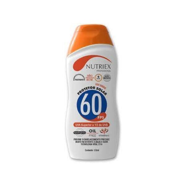 Protetor Solar FPS 60 Uva S/ Repelente Bisnaga 120 ml - Nutriex