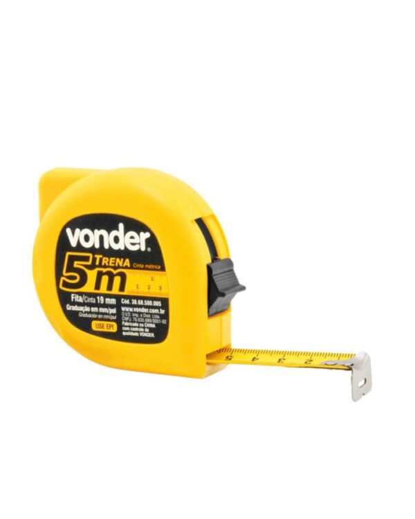 Trena De Aço (E)  5m X 19,0mm Econômica - Vonder