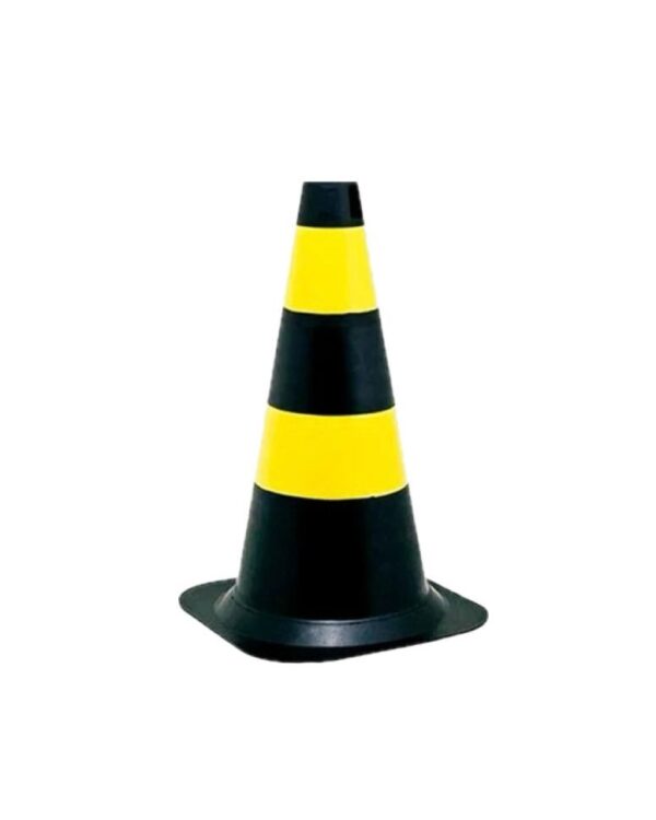 Cone Pp Rigido Pt/Am 50cm - Fortsinal